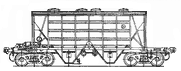 Four-axle hopper wagon for cement