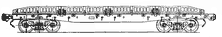 Six-axle all-metal open wagon