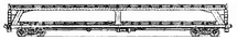 Four–axle hopper-batcher with connecting gangway