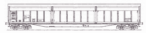 Four-axle wagon, model Habis-6/8 (Trapo)