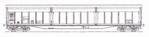 Four-axle wagon, model Habis-2