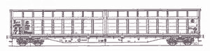 Four-axle wagon, model Habbins-15