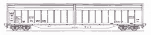 Four-axle all-metal open wagon