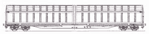 Four-axle open wagon