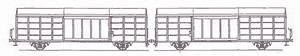 Four–axle all-metal wagon for pulpchips