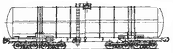 Eight-axle tank wagon for oil