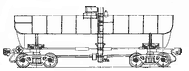 Four-axle tank wagon for ethyl fluid