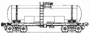 Four-axle tank wagon for treacle