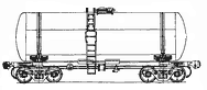 Four-axle tank wagon for spirit