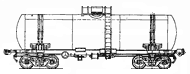 Four-axle tank wagon for vinyl chloride