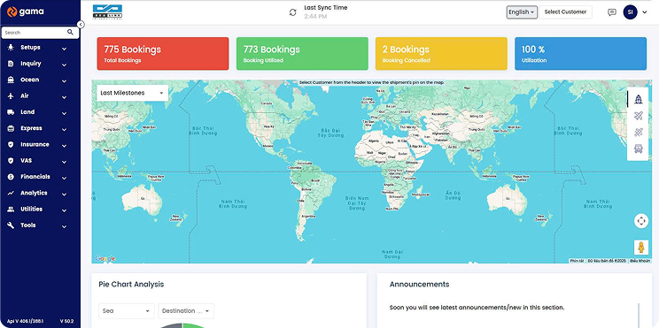 Real-Time Tracking & Vessel Schedules